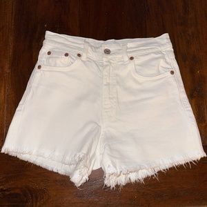 Zara white jean shorts size 2